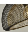 Searchlight® I Honeycomb Пендел - черен метал и златна мрежа I 1 x E27 - 6841BGO - 3
