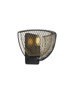 Searchlight® I Аплик Honeycomb - черен метал и златна мрежа I 1 x E14 - 6842BGO - Цена | LEDs4economy