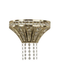 Searchlight® I Аплик Gemma - сатениран месинг и прозрачен кристал I 2 x G9 - 68510-2SB - Цена | LEDs4economy 2