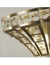 Searchlight® I Аплик Gemma - сатениран месинг и прозрачен кристал I 2 x G9 - 68510-2SB - 3