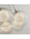 Searchlight® I Пендел Cluster - хромиран метал и прозрачен кристален пясък I 7 x LED - 6867-7CC - 3
