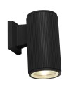 Searchlight® I Външен аплик Hamburg - черен метал и стъкло I 1 x E27 - 6871BK