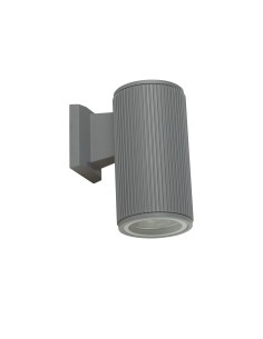 Searchlight® I Външен аплик Hamburg - сив метал и прозрачно стъкло I 1 x E27 - 6871GY - Цена | LEDs4economy 2