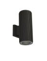 Searchlight® I Външен аплик Hamburg - черен метал и стъкло I 2 x E27 - 6872BK - 2