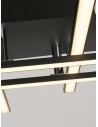 Searchlight® I Matrix плафон - Черен метал и опал I 1 x LED - 694-4BK - 3