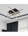 Searchlight® I Matrix плафон - Черен метал и опал I 1 x LED - 694-4BK - 5