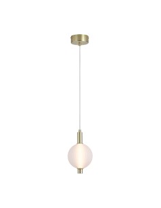 Searchlight® I LED Полилей Luminique, сатениран месинг, метал със стъкло I 1 x LED - 69410SB - Цена | LEDs4economy