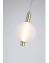 Searchlight® I LED Полилей Luminique, сатениран месинг, метал със стъкло I 1 x LED - 69410SB - 3
