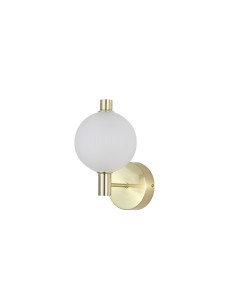 Searchlight® I LED Аплик Luminique, сатениран месинг, метал със стъкло I 1 x LED - 69411-1SB - Цена | LEDs4economy