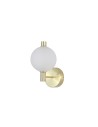 Searchlight® I LED Аплик Luminique, сатениран месинг, метал със стъкло I 1 x LED - 69411-1SB
