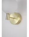 Searchlight® I LED Аплик Luminique, сатениран месинг, метал със стъкло I 1 x LED - 69411-1SB - 3