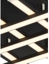 Searchlight® I Matrix плафон - черен метал и опал I 1 x LED - 696-6BK - 3