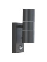 Searchlight® I Външен аплик Metro - копринено черно, метал и стъкло I 2 x GU10 - 7008-2BK-LED