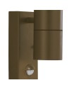 Searchlight® I Външен аплик Metro - рустик кафява, метал и стъкло I 2 x GU10 - 7008-2RUS-LED - 3