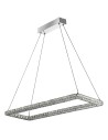 Searchlight® I Пендел Clover - хром и прозрачно стъкло I 1 x LED - 7012CC - 2