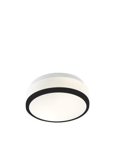 Searchlight® I Cheese плафон - Черен метал и бяло стъкло I 2 x E27 - 7039-23BK - Цена | LEDs4economy