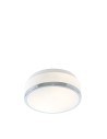 Searchlight® I Cheese Плафон - хромиран метал и бяло стъкло I 2 x E27 - 7039-23CC
