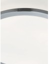 Searchlight® I Cheese плафон - сатенено сребрист метал и бяло стъкло I 2 x E27 - 7039-23SS - 3