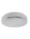 Searchlight® I Плафон Cheese - хромиран метал и бяло стъкло I 2 x E27 - 7039-28CC - 2