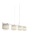 Searchlight® I Пендел Elise II Bar - хромиран метал и прозрачен кристал I 4 x G9 - 7094-4CC