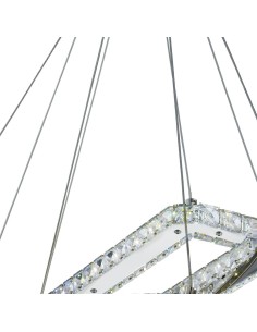 Searchlight® I LED Полилей Clover - хром и прозрачно стъкло I 1 x LED - 7123CC - Цена | LEDs4economy 2