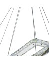 Searchlight® I LED Полилей Clover - хром и прозрачно стъкло I 1 x LED - 7123CC - 2