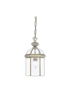 Searchlight® I Фенер Lantern - античен месинг и прозрачно стъкло I 1 x E27 - 7131AB - Цена | LEDs4economy