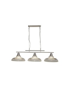 Searchlight® I Пендел Bistro III - сатенено сребрист метал I 3 x E27 - 7183-3SS - Цена | LEDs4economy