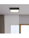 Searchlight® I Zeus плафон - черен метал и опал поликарбонат I 1 x LED - 72370BK - 5