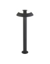 Searchlight® I Градински стълб Mushroom - тъмносив и опал поликарбонат I 1 x LED - 7264-730
