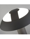 Searchlight® I Градински стълб Mushroom - тъмносив и опал поликарбонат I 1 x LED - 7264-730 - 3