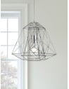 Searchlight® I Пендел Geometric Cage - хромиран метал I 1 x E27 - 7271CC - 5
