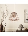 Searchlight® I Пендел Geometric Cage - лъскав меден метал I 1 x E27 - 7271CU - 5