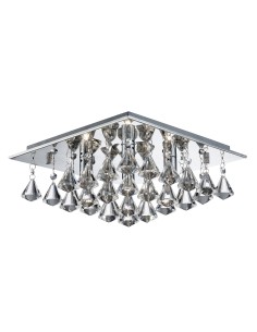Searchlight® I Hanna плафон - Хром и прозрачни кристални капки I 4 x G9 - 7304-4CC - Цена | LEDs4economy