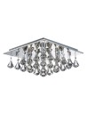 Searchlight® I Hanna плафон - Хром и прозрачни кристални капки I 4 x G9 - 7304-4CC
