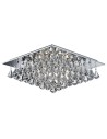 Searchlight® I Hanna плафон - Хромиран метал и Прозрачен кристал I 6 x G9 - 7306-6CC