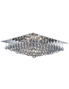 Searchlight® I Плафон Hanna - хромиран метал и прозрачен кристал I 8 x G9 - 7308-8CC - Цена | LEDs4economy