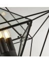 Searchlight® I Пендел Diamond - черен метал и прозрачно стъкло I 3 x E14 - 7323-3BK - 3