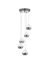 Searchlight® I Пендел Ice Ball - хромиран метал и стъкло I 5 x LED - 7355-5CC