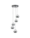 Searchlight® I Пендел Ice Ball - хромиран метал и стъкло I 5 x LED - 7355-5CC - 2