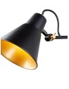 Searchlight® I Аплик Swing Arm - матово черно и златисто метално покритие I 1 x E27 - 7403BK - 3