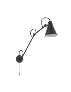 Searchlight® I Аплик Swing Arm - сив метал I 1 x E27 - 7403GY - Цена | LEDs4economy 2