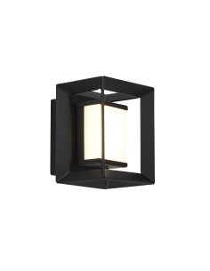 Searchlight® I Аплик Chaplin - черен метал и опал акрил I 1 x LED - 74303-1BK - Цена | LEDs4economy