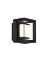 Searchlight® I Аплик Chaplin - черен метал и опал акрил I 1 x LED - 74303-1BK