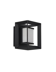 Searchlight® I Аплик Chaplin - черен метал и опал акрил I 1 x LED - 74303-1BK - Цена | LEDs4economy 2