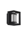 Searchlight® I Аплик Chaplin - черен метал и опал акрил I 1 x LED - 74303-1BK - 2