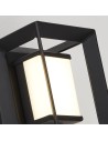 Searchlight® I Аплик Chaplin - черен метал и опал акрил I 1 x LED - 74303-1BK - 3