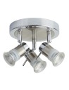 Searchlight® I Спот Aries - хром, сатенено сребристо, IP44 I 3 x GU10 - 7443CC-LED