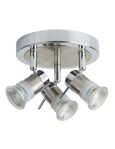 Searchlight® I Спот Aries - хром, сатенено сребристо, IP44 I 3 x GU10 - 7443CC-LED - Цена | LEDs4economy 2
