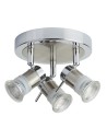 Searchlight® I Спот Aries - хром, сатенено сребристо, IP44 I 3 x GU10 - 7443CC-LED - 2